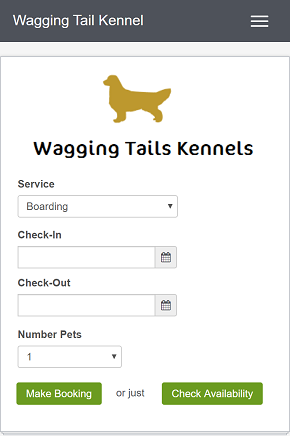 Customer adding a booking online